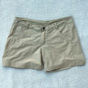 Patagonia Women’s Flat Front Khaki Shorts, Size 8